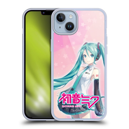 Hatsune Miku Graphics Star Soft Gel Case for Apple iPhone 14 Plus & MagSafe