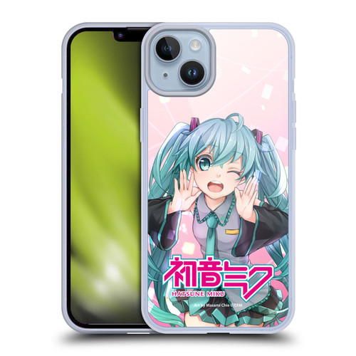 Hatsune Miku Graphics Wink Soft Gel Case for Apple iPhone 14 Plus