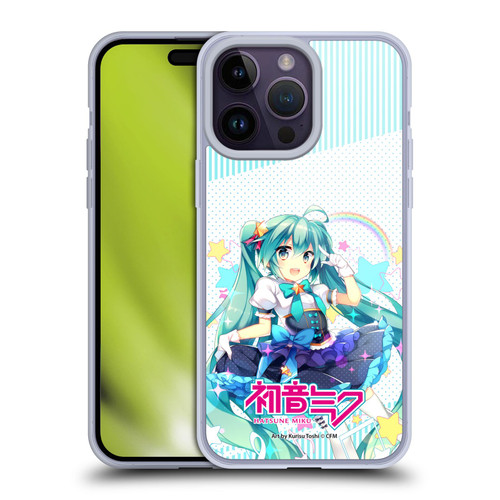 Hatsune Miku Graphics Stars And Rainbow Soft Gel Case for Apple iPhone 14 Pro Max