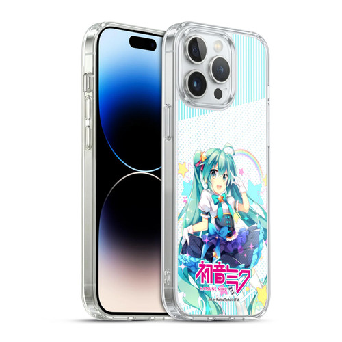 Hatsune Miku Graphics Stars And Rainbow Soft Gel Case for Apple iPhone 14 Pro Max & MagSafe