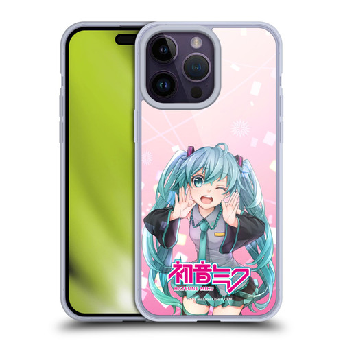 Hatsune Miku Graphics Wink Soft Gel Case for Apple iPhone 14 Pro Max & MagSafe