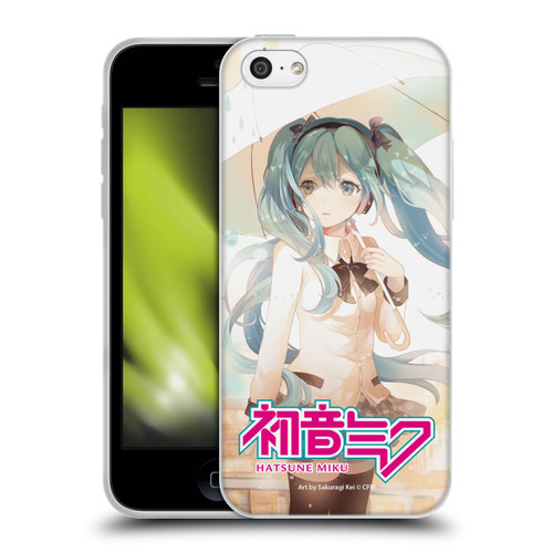 Hatsune Miku Graphics Rain Soft Gel Case for Apple iPhone 5c