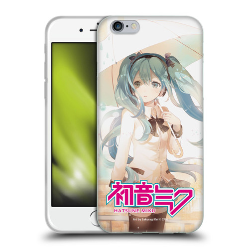 Hatsune Miku Graphics Rain Soft Gel Case for Apple iPhone 6 / iPhone 6s