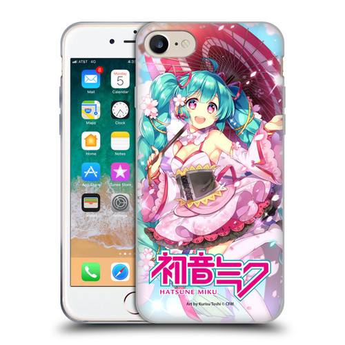 Hatsune Miku Graphics Sakura Soft Gel Case for Apple iPhone 7 / 8 / SE 2020 & 2022 & MagSafe