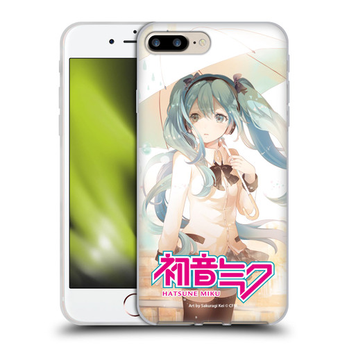 Hatsune Miku Graphics Rain Soft Gel Case for Apple iPhone 7 Plus / iPhone 8 Plus