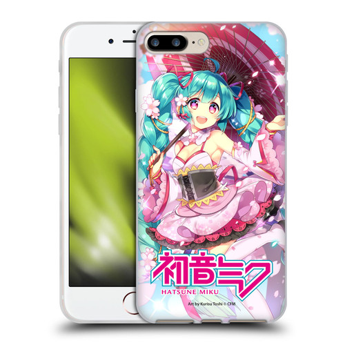 Hatsune Miku Graphics Sakura Soft Gel Case for Apple iPhone 7 Plus / iPhone 8 Plus