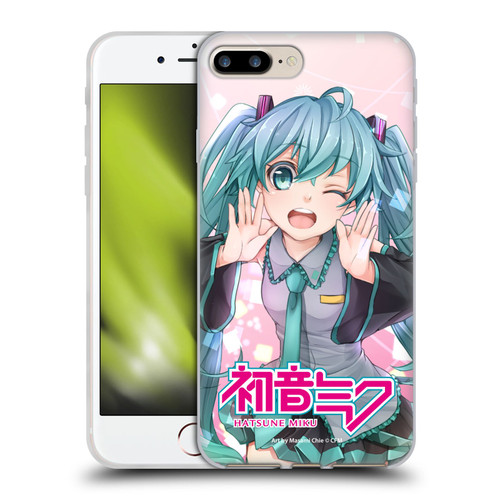 Hatsune Miku Graphics Wink Soft Gel Case for Apple iPhone 7 Plus / iPhone 8 Plus