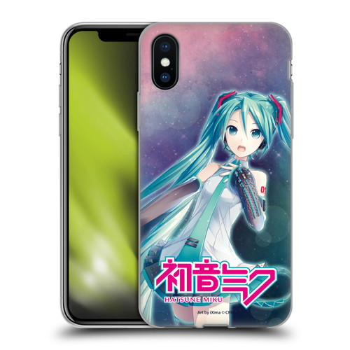 Hatsune Miku Graphics Nebula Soft Gel Case for Apple iPhone X / iPhone XS