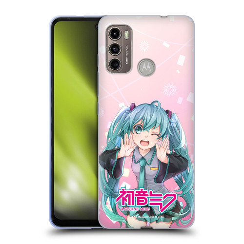 Hatsune Miku Graphics Wink Soft Gel Case for Motorola Moto G60 / Moto G40 Fusion