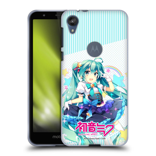 Hatsune Miku Graphics Stars And Rainbow Soft Gel Case for Motorola Moto E6