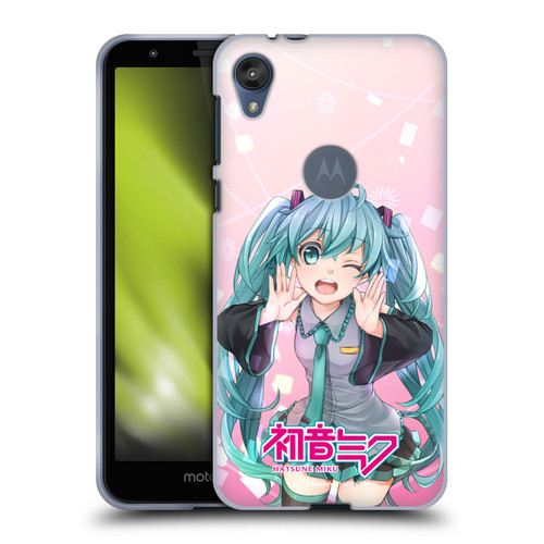 Hatsune Miku Graphics Wink Soft Gel Case for Motorola Moto E6