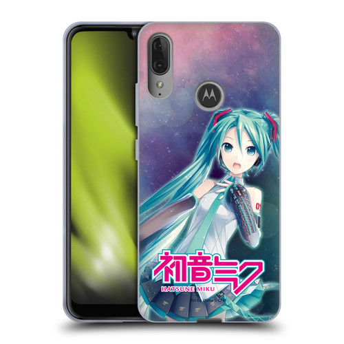 Hatsune Miku Graphics Nebula Soft Gel Case for Motorola Moto E6 Plus