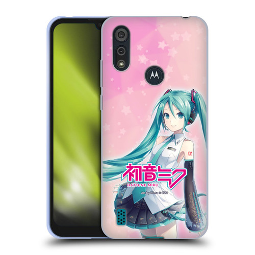 Hatsune Miku Graphics Star Soft Gel Case for Motorola Moto E6s (2020)