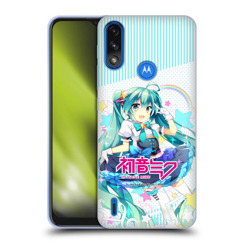 Hatsune Miku Graphics Stars And Rainbow Soft Gel Case for Motorola Moto E7 Power / Moto E7i Power