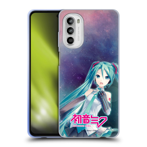 Hatsune Miku Graphics Nebula Soft Gel Case for Motorola Moto G52