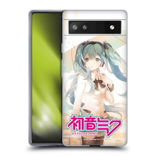 Hatsune Miku Graphics Rain Soft Gel Case for Google Pixel 6a