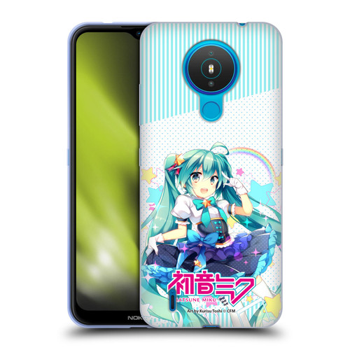 Hatsune Miku Graphics Stars And Rainbow Soft Gel Case for Nokia 1.4