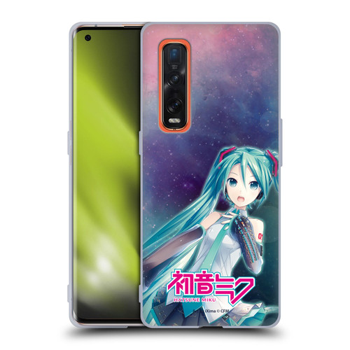 Hatsune Miku Graphics Nebula Soft Gel Case for OPPO Find X2 Pro 5G