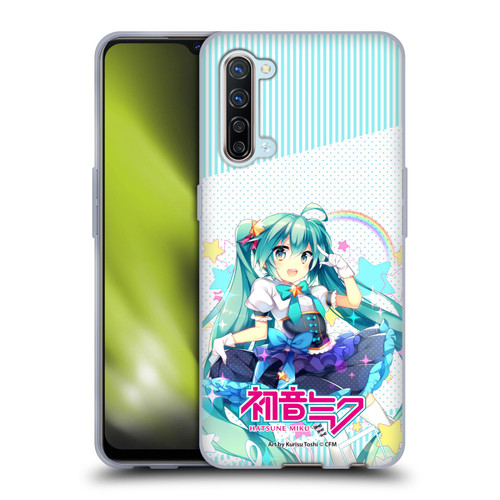 Hatsune Miku Graphics Stars And Rainbow Soft Gel Case for OPPO Find X2 Lite 5G