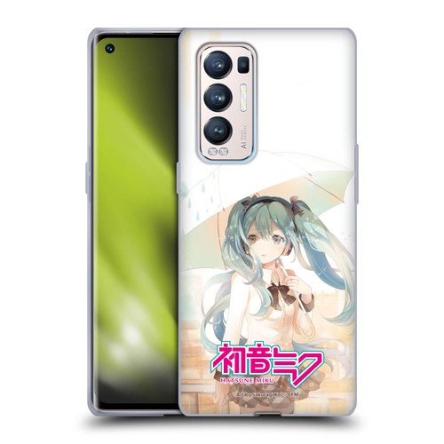 Hatsune Miku Graphics Rain Soft Gel Case for OPPO Find X3 Neo / Reno5 Pro+ 5G