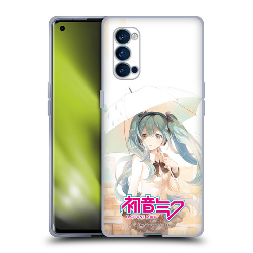 Hatsune Miku Graphics Rain Soft Gel Case for OPPO Reno 4 Pro 5G