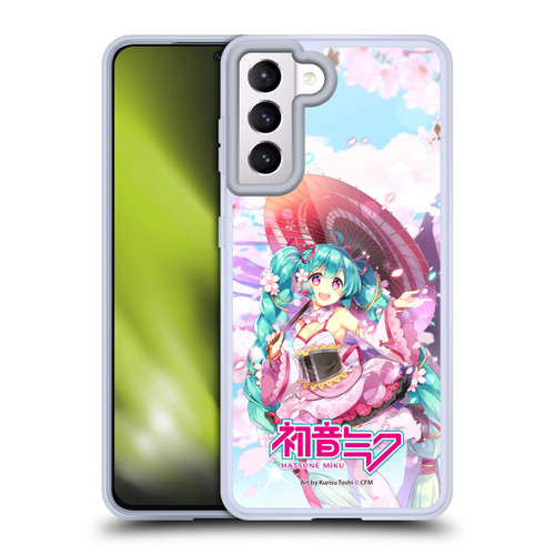 Hatsune Miku Graphics Sakura Soft Gel Case for Samsung Galaxy S21 5G