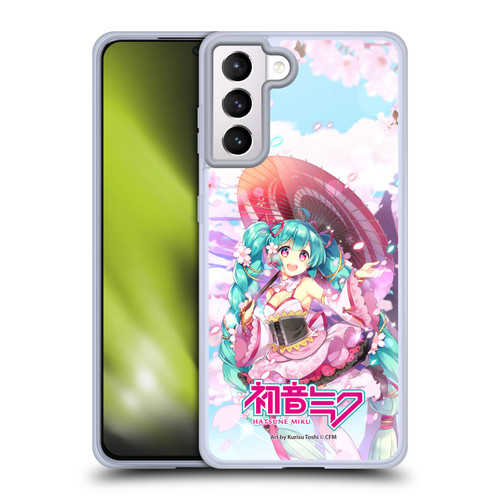 Hatsune Miku Graphics Sakura Soft Gel Case for Samsung Galaxy S21+ 5G
