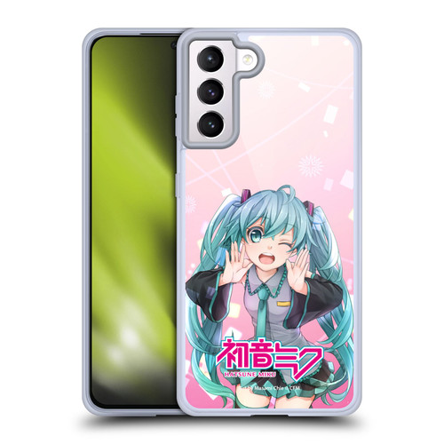 Hatsune Miku Graphics Wink Soft Gel Case for Samsung Galaxy S21+ 5G