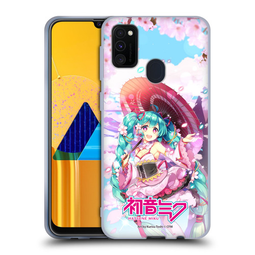 Hatsune Miku Graphics Sakura Soft Gel Case for Samsung Galaxy M30s (2019)/M21 (2020)
