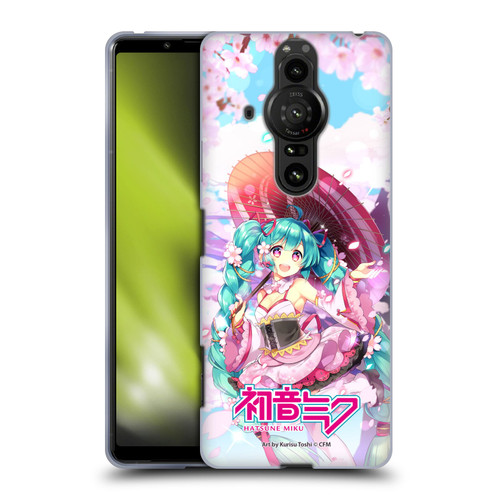 Hatsune Miku Graphics Sakura Soft Gel Case for Sony Xperia Pro-I