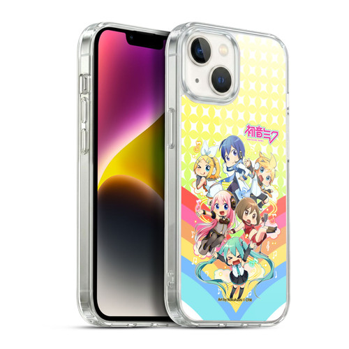 Hatsune Miku Virtual Singers Rainbow Soft Gel Case for Apple iPhone 14
