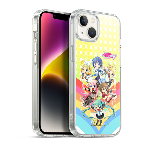 Hatsune Miku Virtual Singers Rainbow Soft Gel Case for Apple iPhone 14 Plus & MagSafe