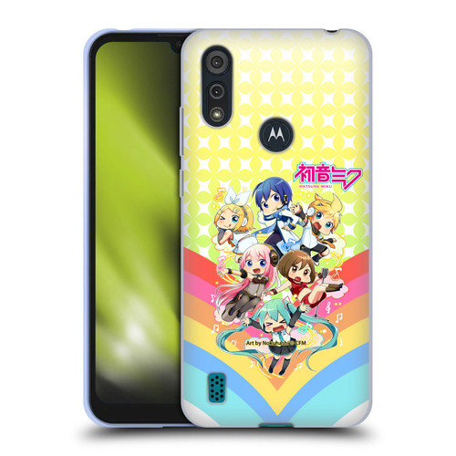 Hatsune Miku Virtual Singers Rainbow Soft Gel Case for Motorola Moto E6s (2020)