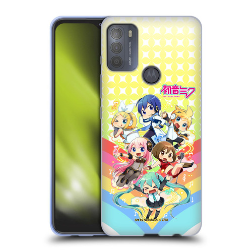 Hatsune Miku Virtual Singers Rainbow Soft Gel Case for Motorola Moto G50