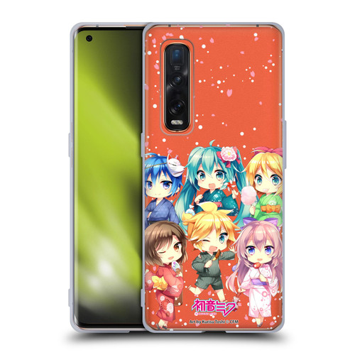 Hatsune Miku Virtual Singers Characters Soft Gel Case for OPPO Find X2 Pro 5G