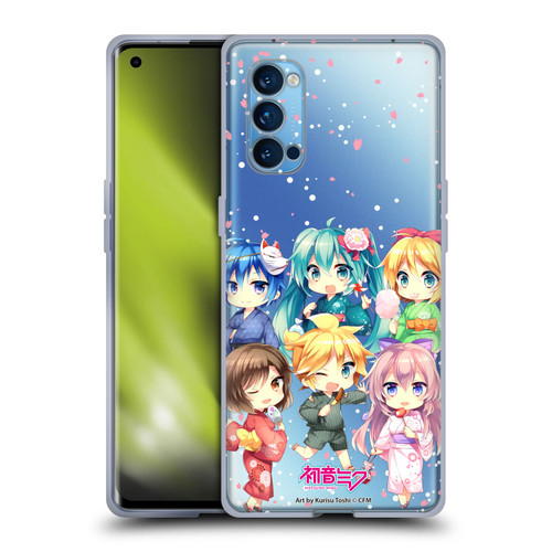 Hatsune Miku Virtual Singers Characters Soft Gel Case for OPPO Reno 4 Pro 5G