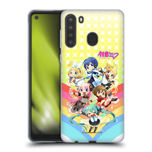 Hatsune Miku Virtual Singers Rainbow Soft Gel Case for Samsung Galaxy A21 (2020)