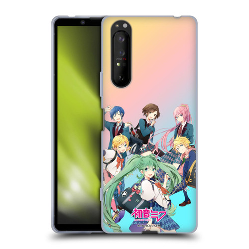 Hatsune Miku Virtual Singers High School Soft Gel Case for Sony Xperia 1 II 5G