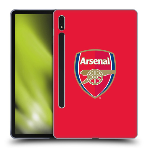 Arsenal FC Crest 2 Full Colour Red Soft Gel Case for Samsung Galaxy Tab S8