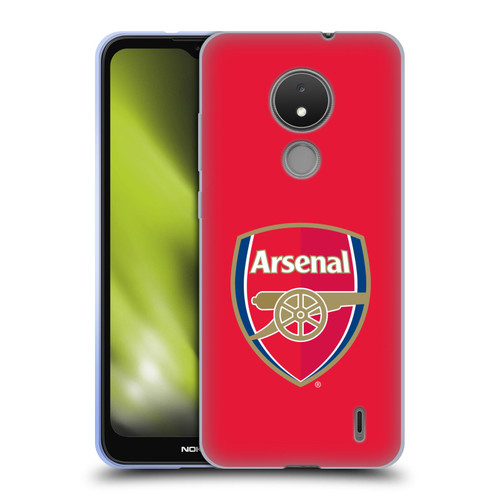 Arsenal FC Crest 2 Full Colour Red Soft Gel Case for Nokia C21