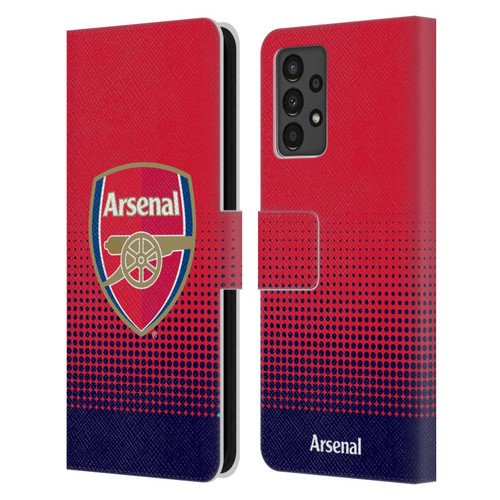 Arsenal FC Crest 2 Fade Leather Book Wallet Case Cover For Samsung Galaxy A13 (2022)