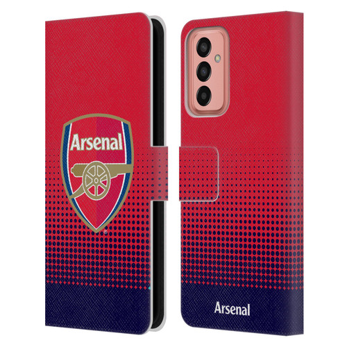 Arsenal FC Crest 2 Fade Leather Book Wallet Case Cover For Samsung Galaxy M13 (2022)
