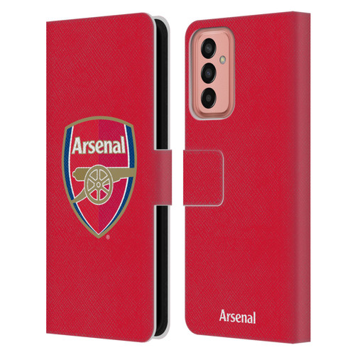 Arsenal FC Crest 2 Full Colour Red Leather Book Wallet Case Cover For Samsung Galaxy M13 (2022)