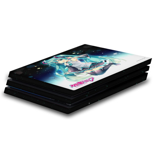 Hatsune Miku Graphics Night Sky Vinyl Sticker Skin Decal Cover for Sony PS4 Pro Console