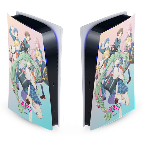 Hatsune Miku Graphics High School Vinyl Sticker Skin Decal Cover for Sony PS5 Digital Edition Console