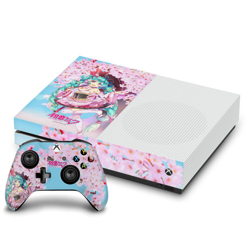 Hatsune Miku Graphics Sakura Vinyl Sticker Skin Decal Cover for Microsoft One S Console & Controller