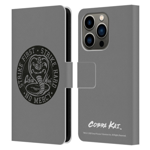 Cobra Kai Graphics Strike Logo 2 Leather Book Wallet Case Cover For Apple iPhone 14 Pro