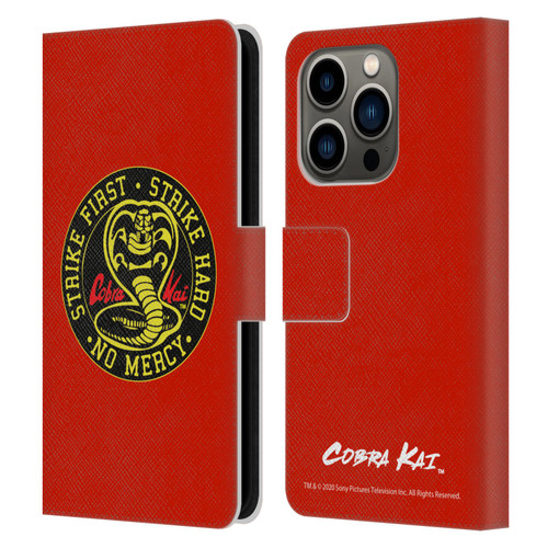 Cobra Kai Graphics Strike Logo Leather Book Wallet Case Cover For Apple iPhone 14 Pro