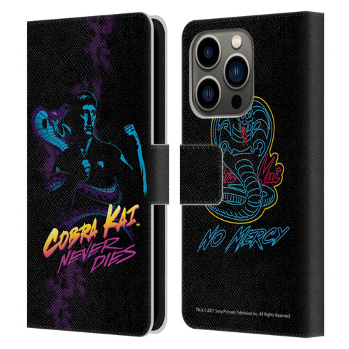 Cobra Kai Key Art Johnny Lawrence Never Dies Leather Book Wallet Case Cover For Apple iPhone 14 Pro