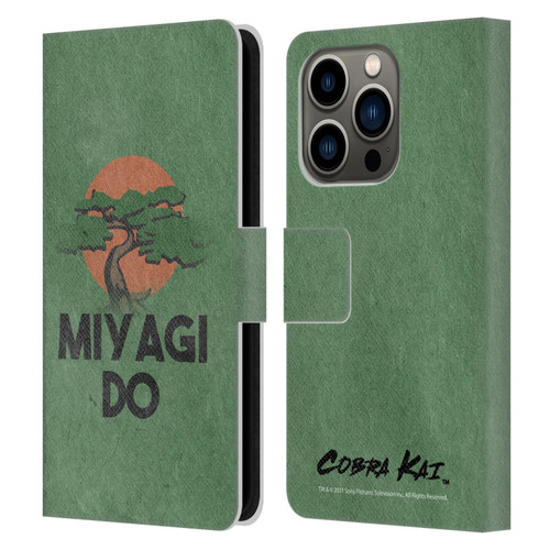 Cobra Kai Season 4 Key Art Team Miyagi Do Leather Book Wallet Case Cover For Apple iPhone 14 Pro